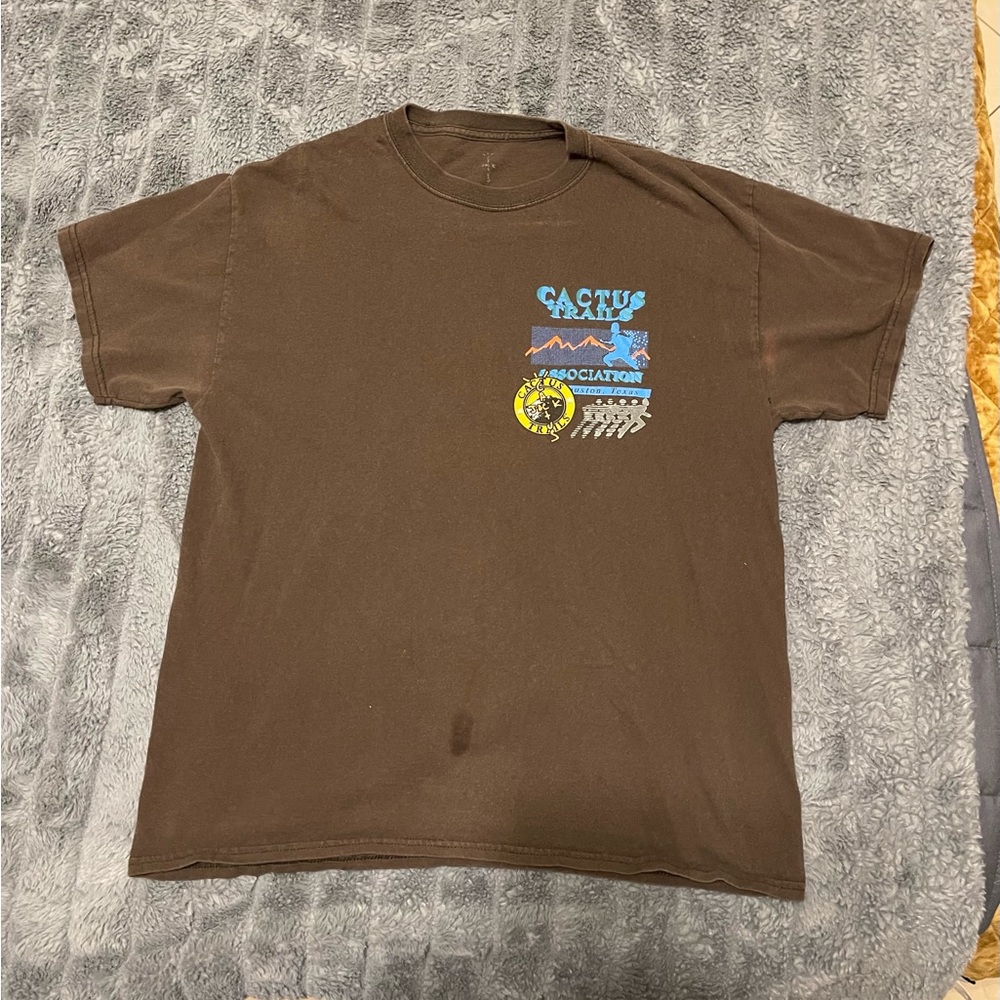Travis Scott Cactus Jack Brown Shirt Men’s Size Medium M Worn Cactus Trails